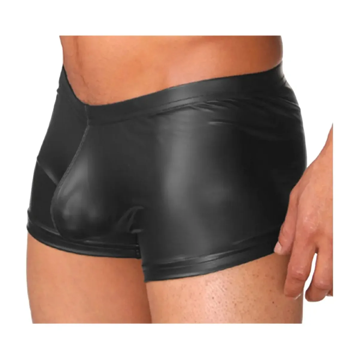 Cueca Boxer com Bojo Anatômico de Sustentação Frontal em tecido Cirre Branco P - Butique Bella