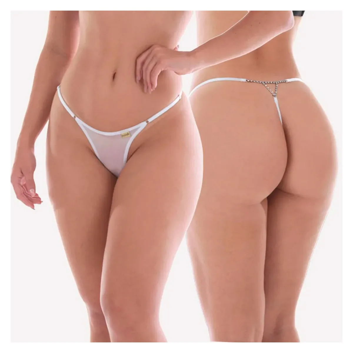 Tanga Obrigado Sensualle com Biju Atrás