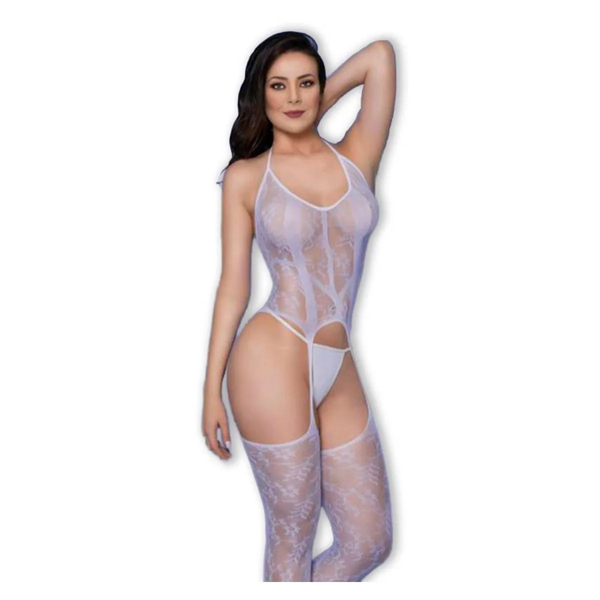 Bodystocking Macacão Giane em Renda