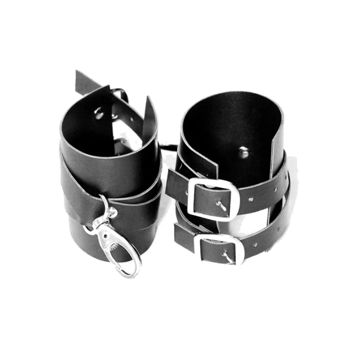 Algemas de Pulso Pretas com Fivela - Butique Bella