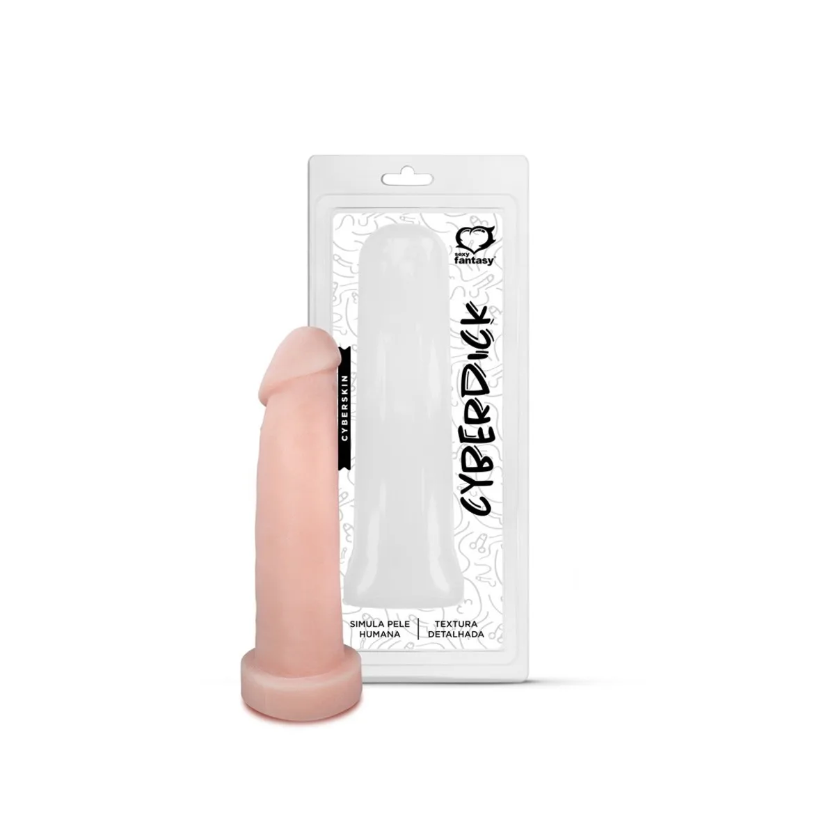 Capa Peniana em Cyberskin 21 x 6 cm