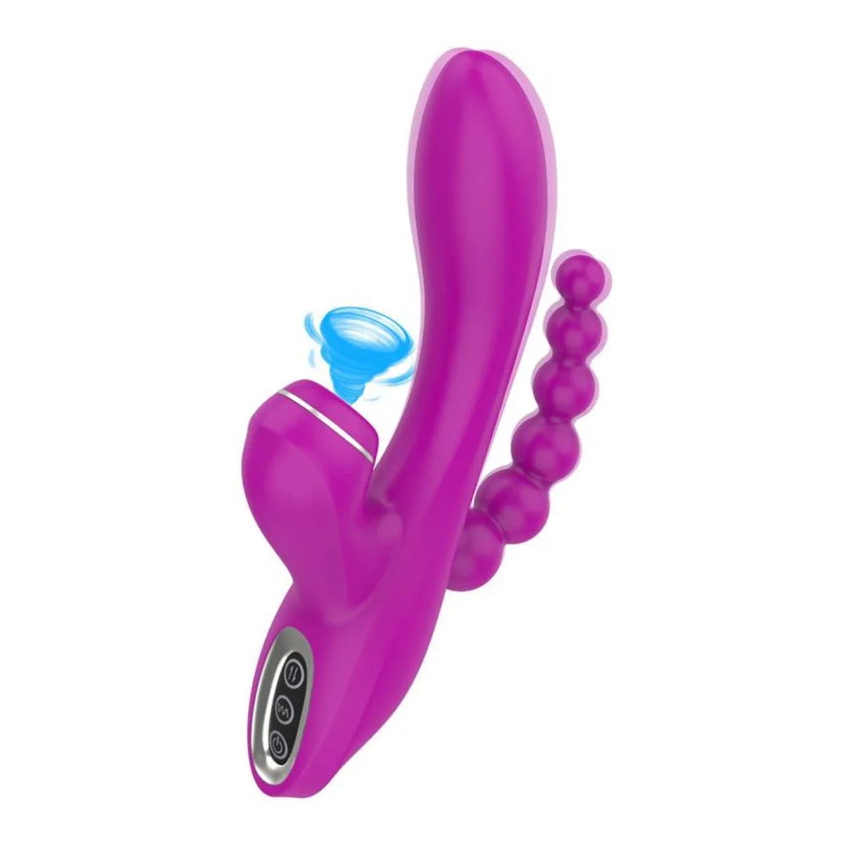 Vibrador Tripla Estimulação Abel com Sugador
