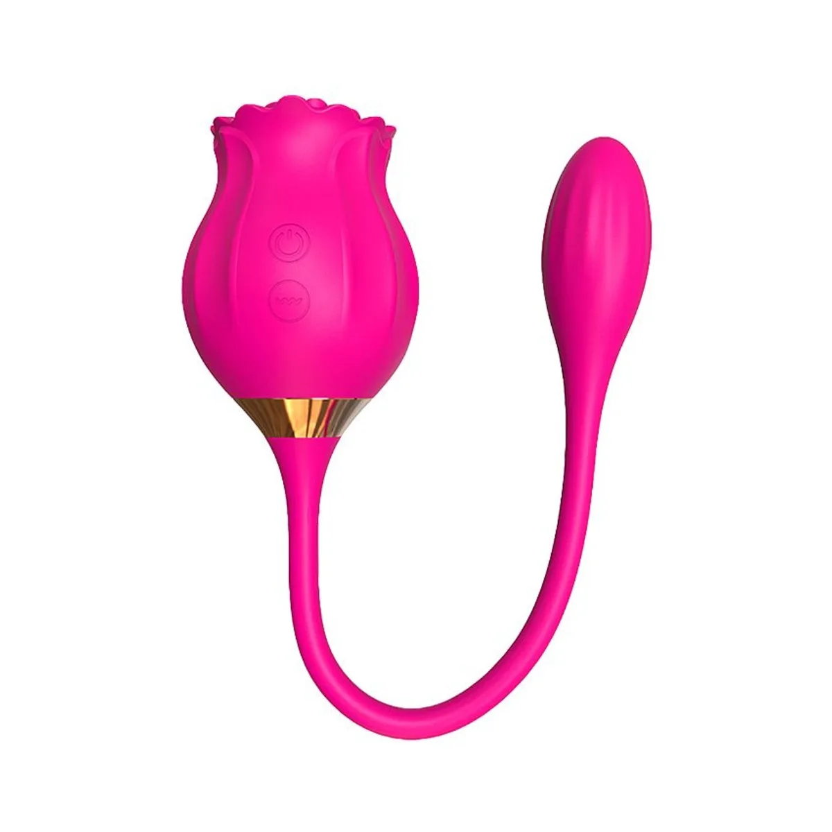ROSA ESTIMULADORA DE CLITÓRIS COM BULLET, Importado - Butique Bella