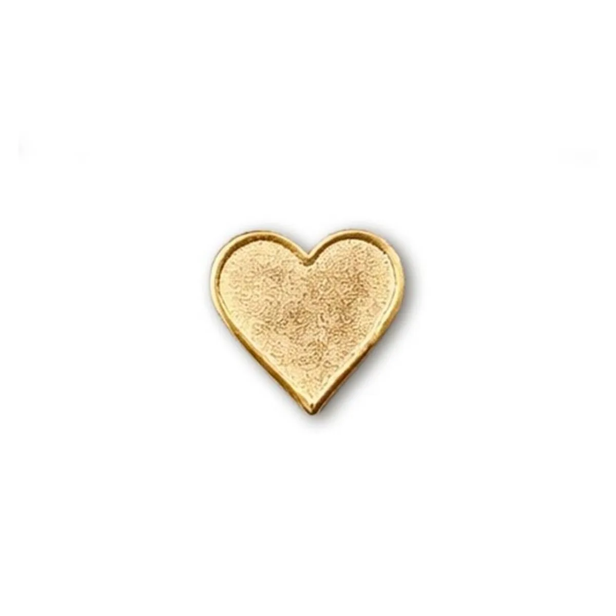 Pingente Coração Dourado para Lingerie Personalizada