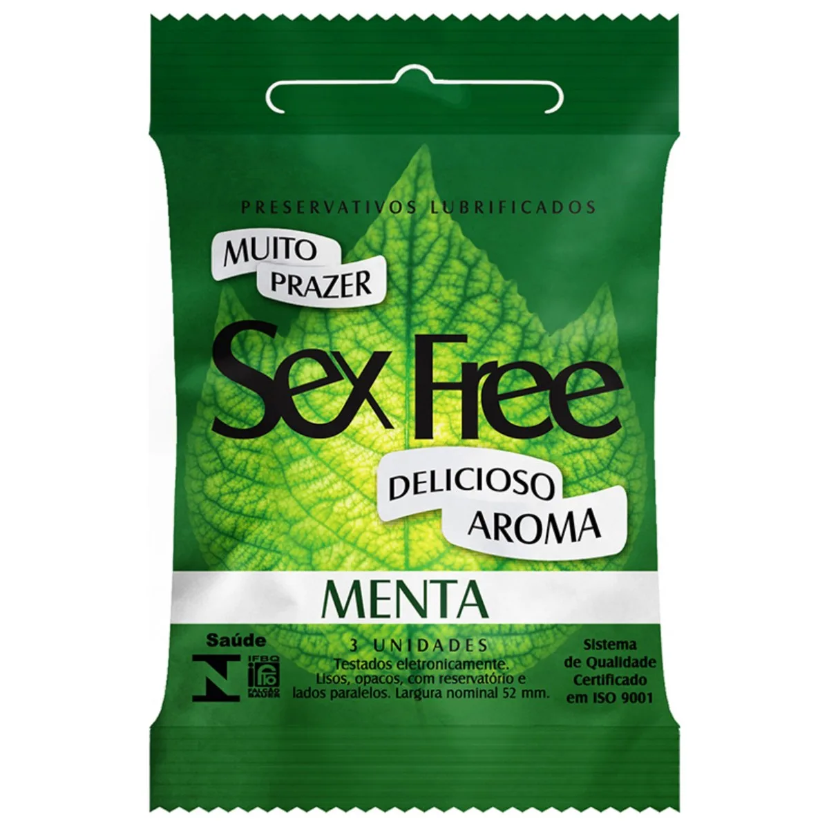 Preservativo Sex Free Aromatizado 3un, Adão e Eva - Butique Bella