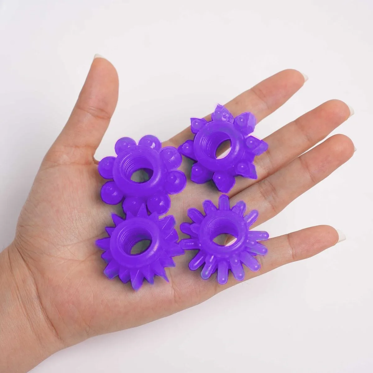 KIT ANÉIS PENIANOS ESTRELA NINJA - ROXO, Adão e Eva KIT ANÉIS PENIANOS ESTRELA NINJA - ROXO, Adão e Eva - Butique Bella
