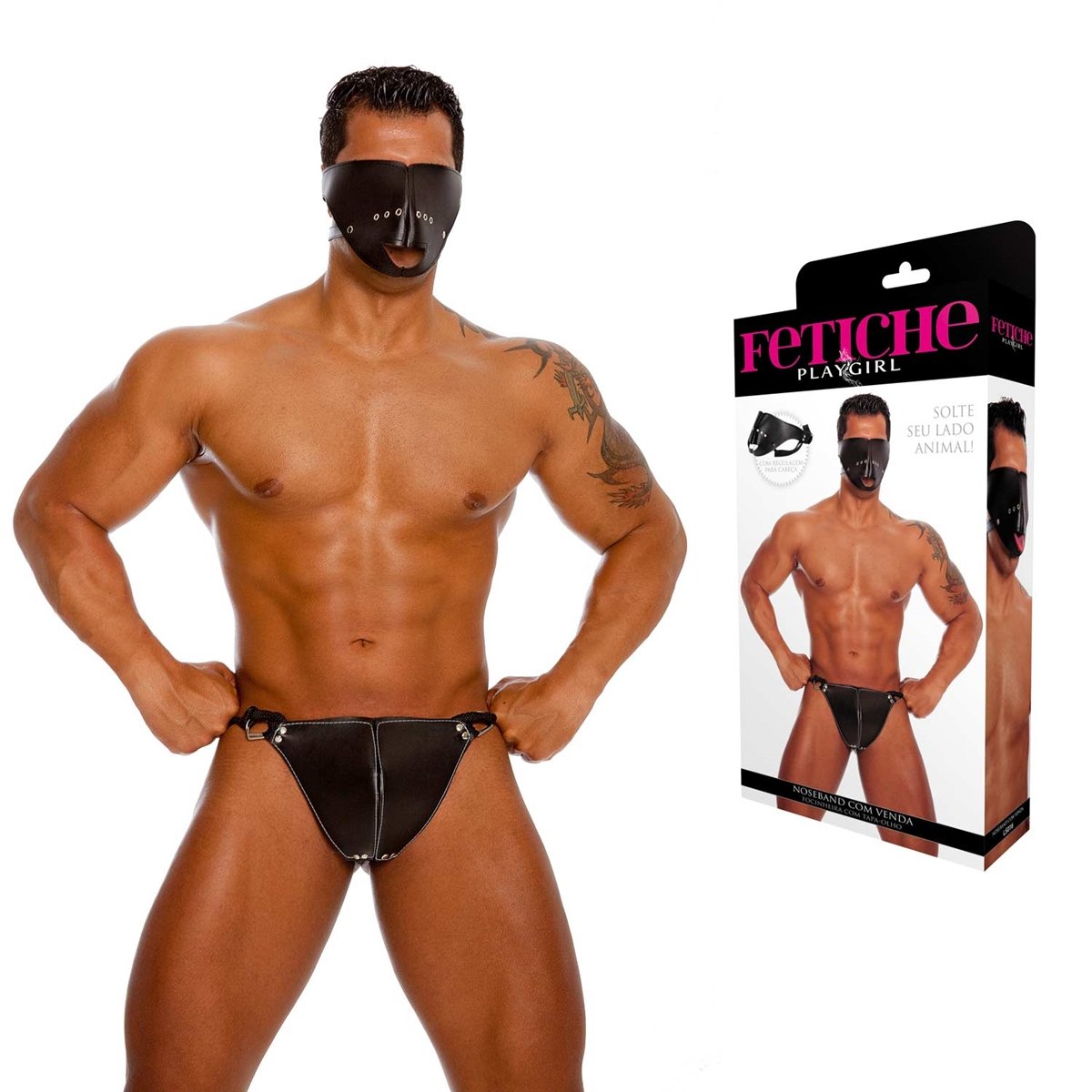 Noseband com Venda, Focinheira com Tapa Olho