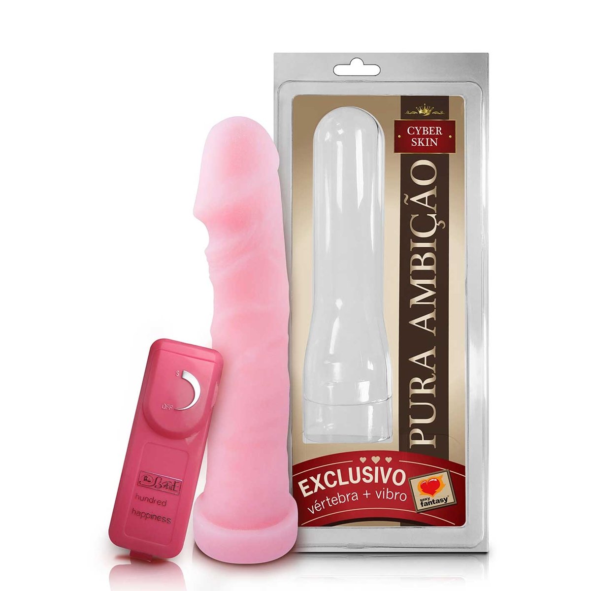PÊNIS EM CYBER SKIN COM VIBRADOR, CONTROLE VÉRTEBRA 18,5 X 4CM 18 18,5CM, Sexy Fantasy PÊNIS EM CYBER SKIN COM VIBRADOR, CONTROLE VÉRTEBRA 18,5 X 4CM 18 18,5CM, Sexy Fantasy - Butique Bella