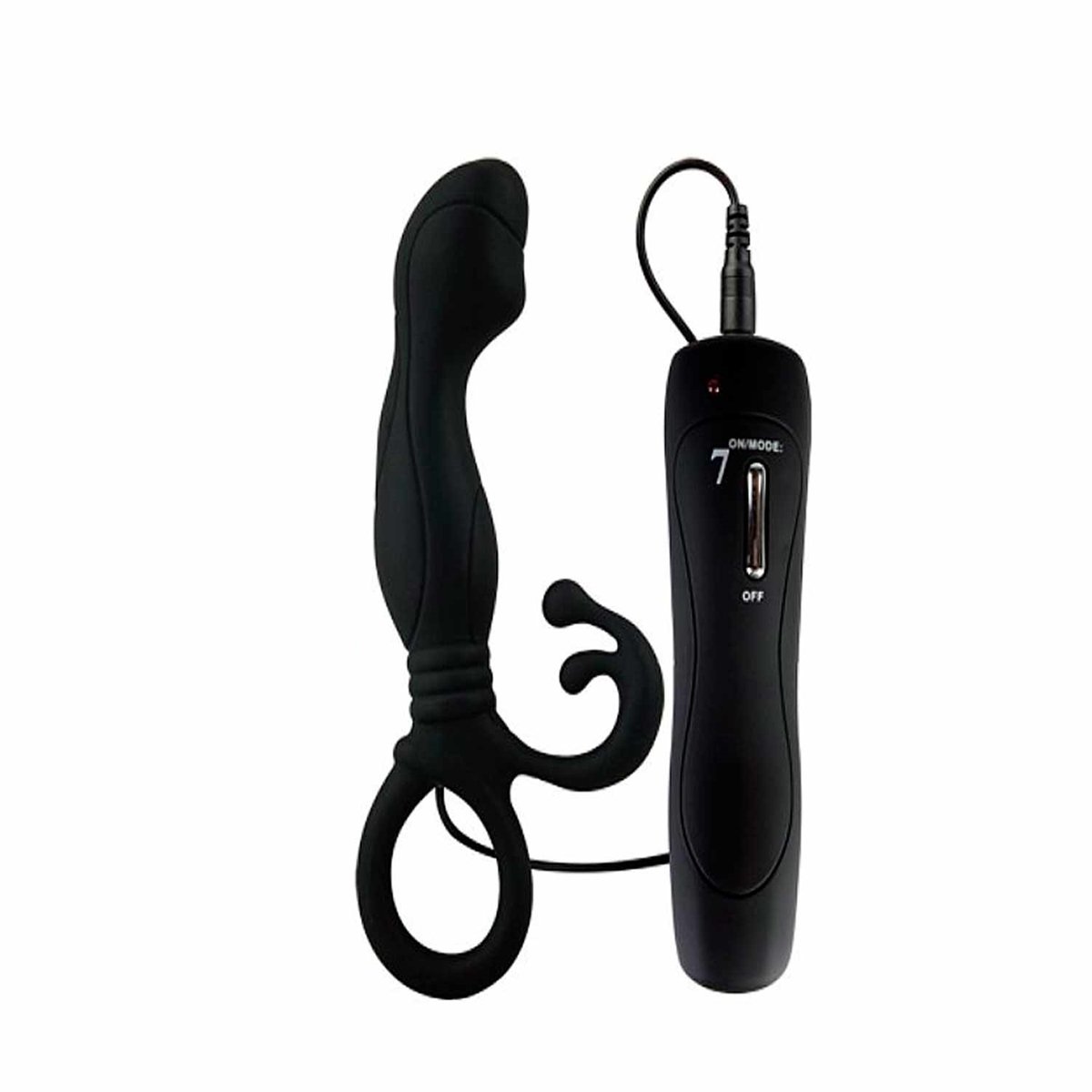 PLUG ANAL EM SILICONE COM VIBRO E CONTROLE COM 10 FUNÇÕES - Butique Bella
