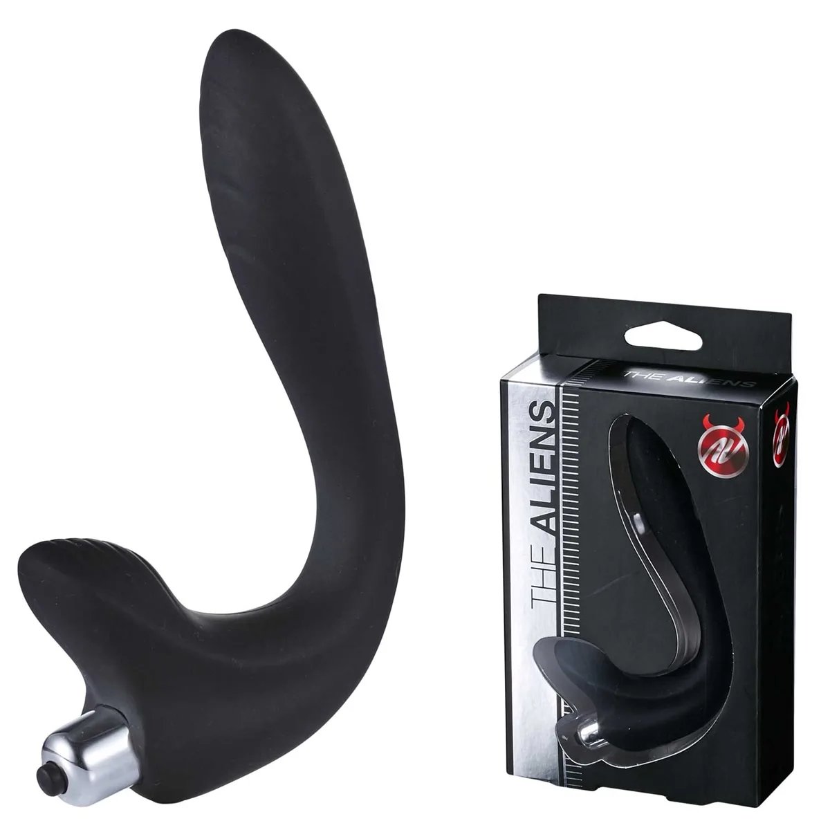 PLUG ANAL E ESTIMULADOR DE PRÓSTATA COM VIBRADOR - THE ALIENS - Butique Bella