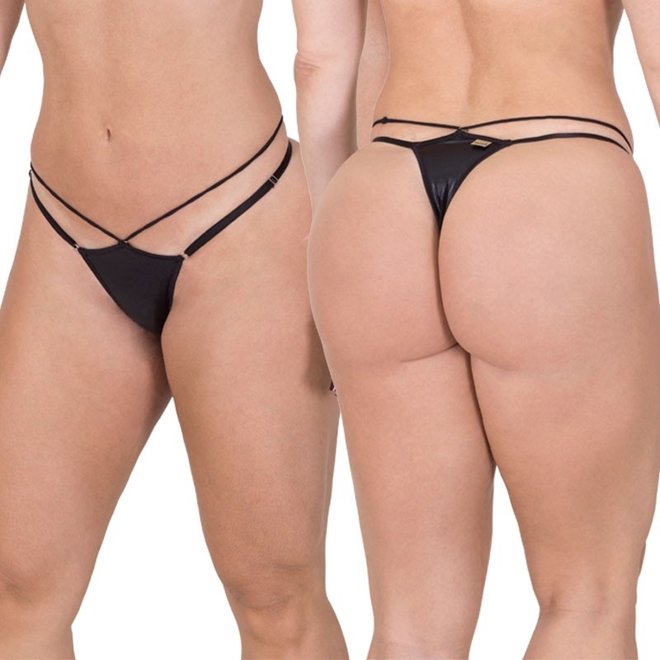 TANGA - FAZ AMOR COMIGO - PRETA - SENSUALLE, Sensualle - Butique Bella