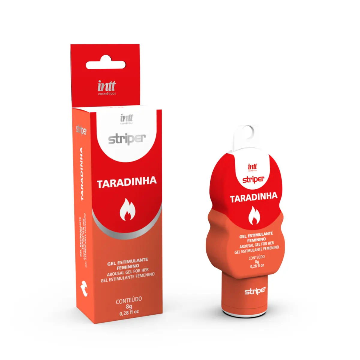 GEL EXCITANTE FEMININO TARADINHA - LINHA STRIPER - INTT, Intt - Butique Bella