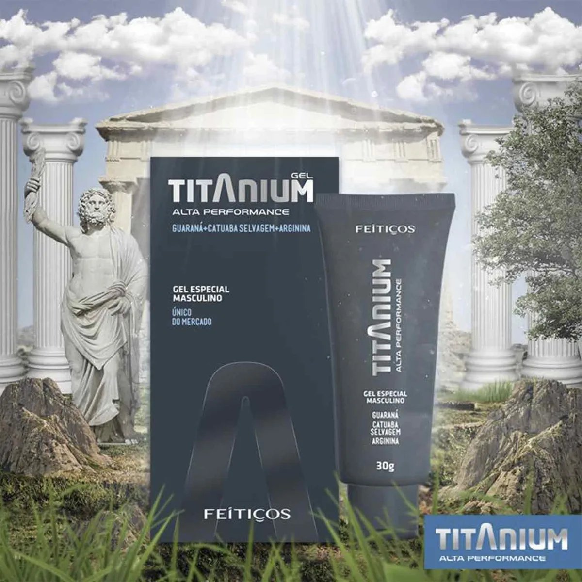TITANIUM - GEL DE ALTA PERFORMANCE MASCULINA - Butique Bella