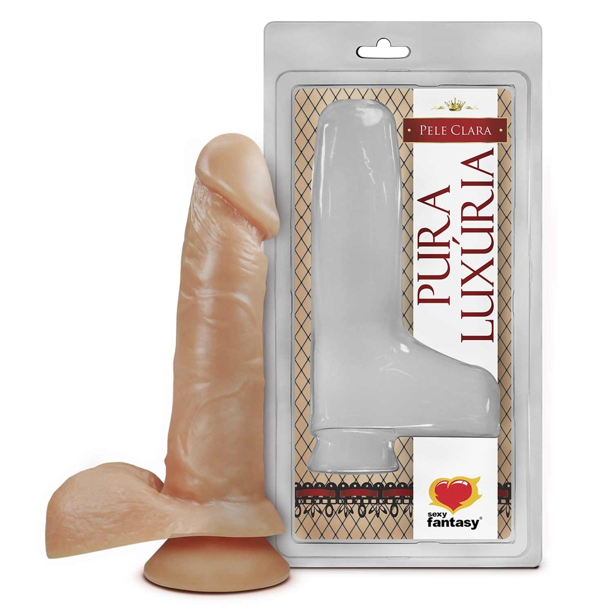 PÊNIS REALÍSTICO COM ESCROTO E VENTOSA - 16 X 3,5CM 16CM 16CM, Sexy Fantasy PÊNIS REALÍSTICO COM ESCROTO E VENTOSA - 16 X 3,5CM 16CM 16CM, Sexy Fantasy - Butique Bella