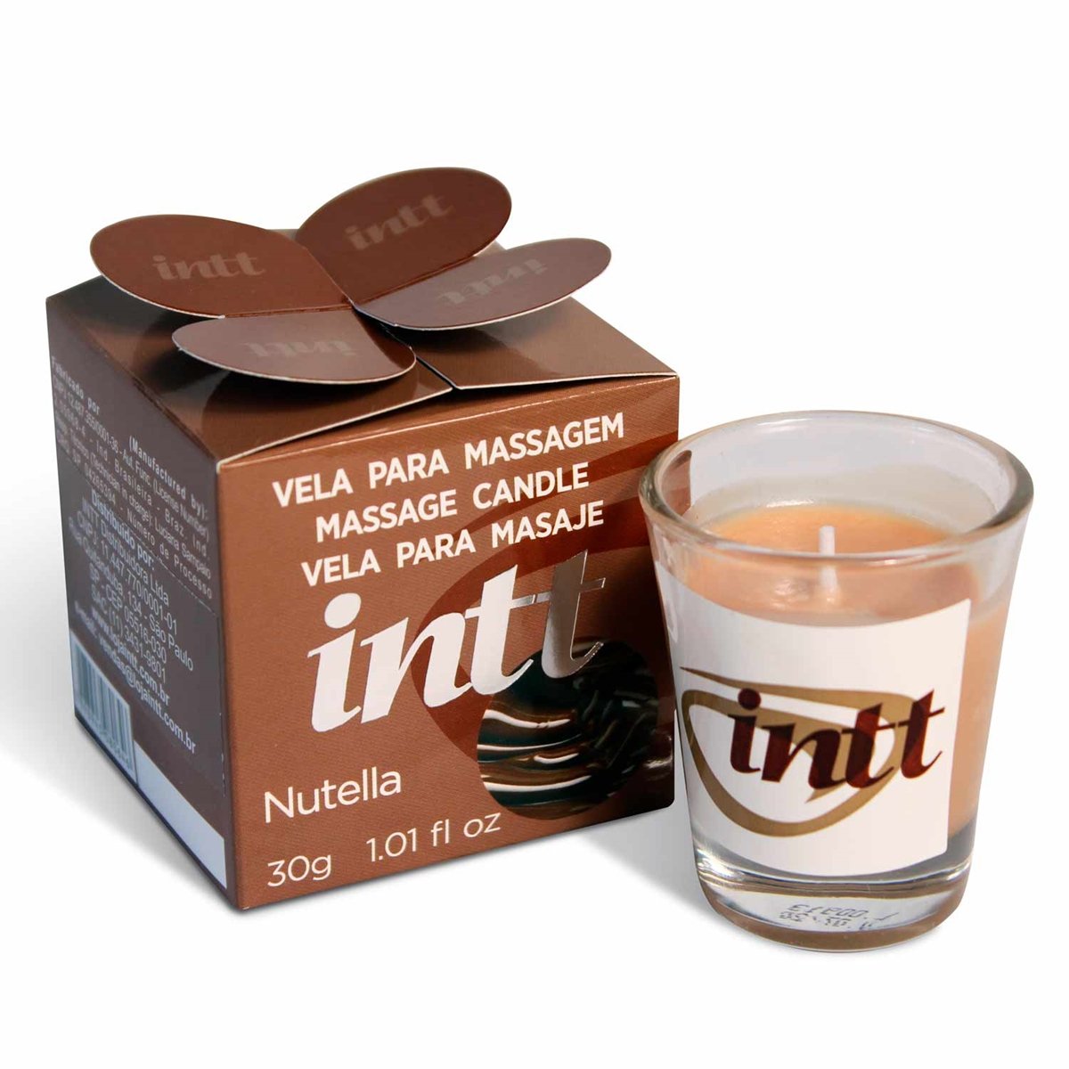 VELA AROMATIZADA E BEIJÁVEL - NUTELLA/CHOCOLATE - INTT, Intt VELA AROMATIZADA E BEIJÁVEL - NUTELLA/CHOCOLATE - INTT, Intt - Butique Bella