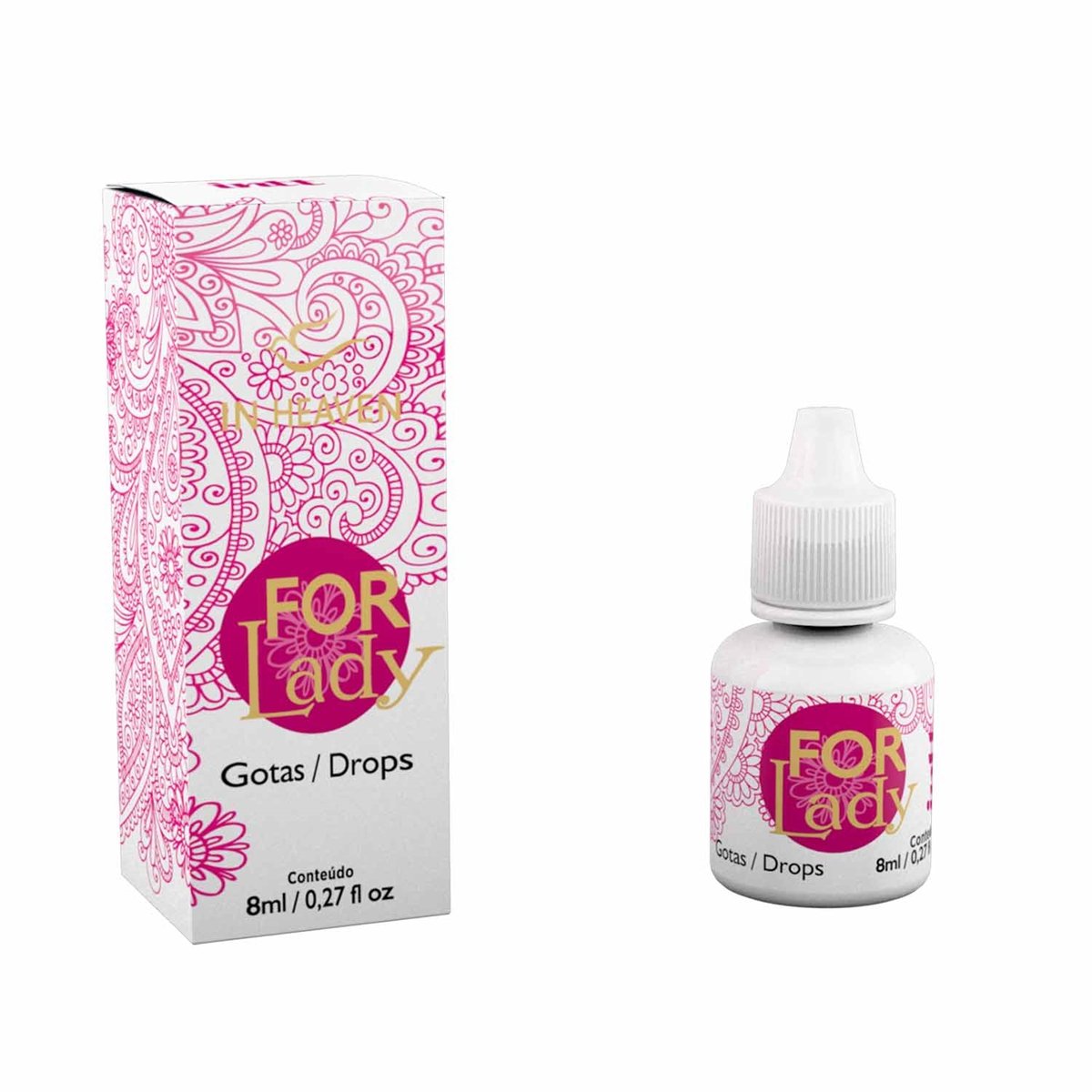 FOR LADY - EXCITANTE FEMININO - INTT 8ML, Intt - Butique Bella