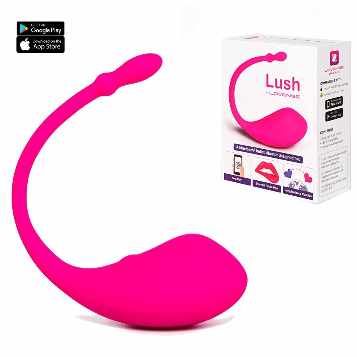 VIBRADOR LUSH - CONTROLADO POR APP - LOVENSE VIBRADOR LUSH - CONTROLADO POR APP - LOVENSE - Butique Bella