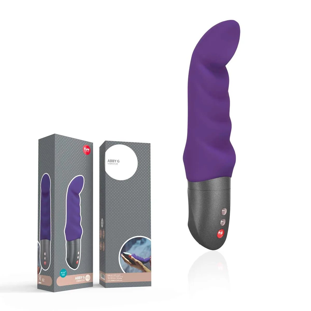 VIBRADOR ABBY G - FUN FACTORY LILAS - Butique Bella