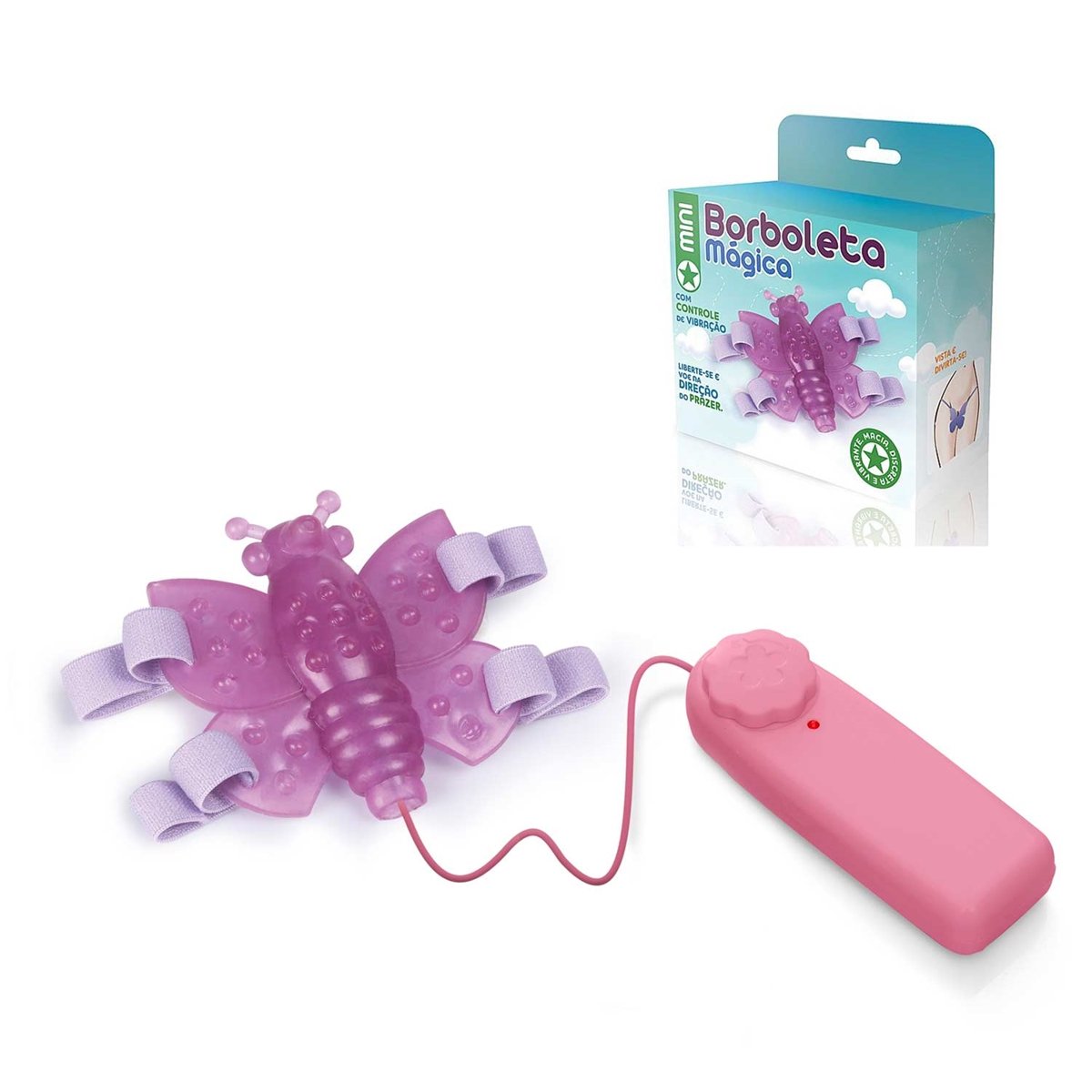 MINI BORBOLETA MÁGICA - ROSA, Adão e Eva MINI BORBOLETA MÁGICA - ROSA, Adão e Eva - Butique Bella