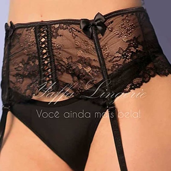 CINTA LIGA ALTA EM RENDA, Yaffa CINTA LIGA ALTA EM RENDA, Yaffa - Butique Bella