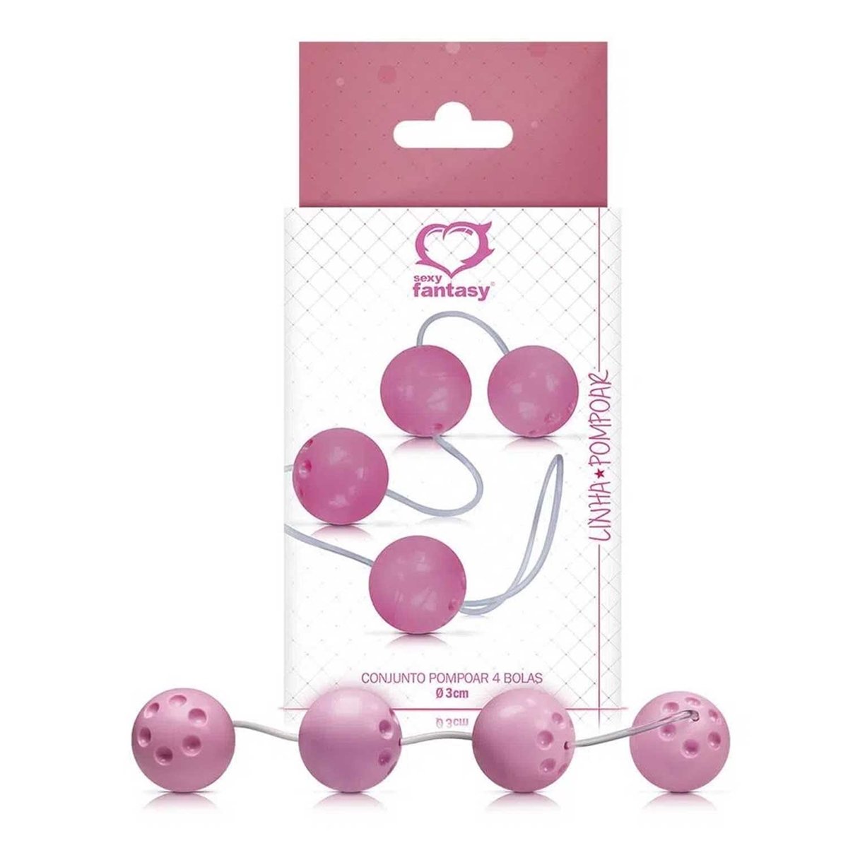 Conjunto Pompoar 4 Bolas 3,4cm