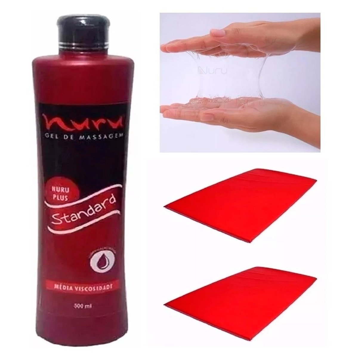 GEL DE MASSAGEM NURU - MÉDIA VISCOSIDADE - 500ML - Butique Bella
