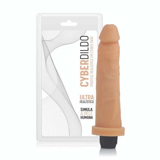 PÊNIS REALÍSTICO EM CYBER SKIN® COM VIBRADOR - 18CM, Adão e Eva PÊNIS REALÍSTICO EM CYBER SKIN® COM VIBRADOR - 18CM, Adão e Eva - vista adicional - Butique Bella
