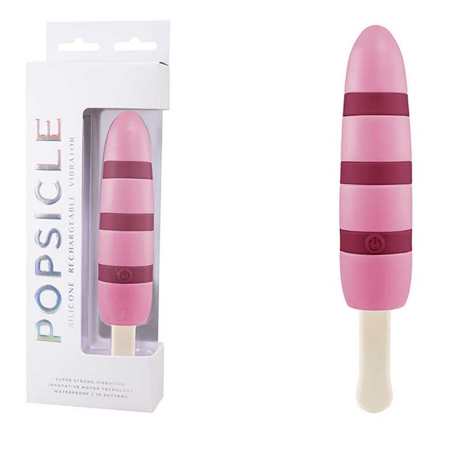 POPSICLE - SILICONE RECHARGEABLE VIBRATOR - SORVETE - ROSA E VERMELHO - 10 MODOS DE VIBRAÇÃO, Adão e Eva POPSICLE - SILICONE RECHARGEABLE VIBRATOR - SORVETE - ROSA E VERMELHO - 10 MODOS DE VIBRAÇÃO, Adão e Eva - Butique Bella