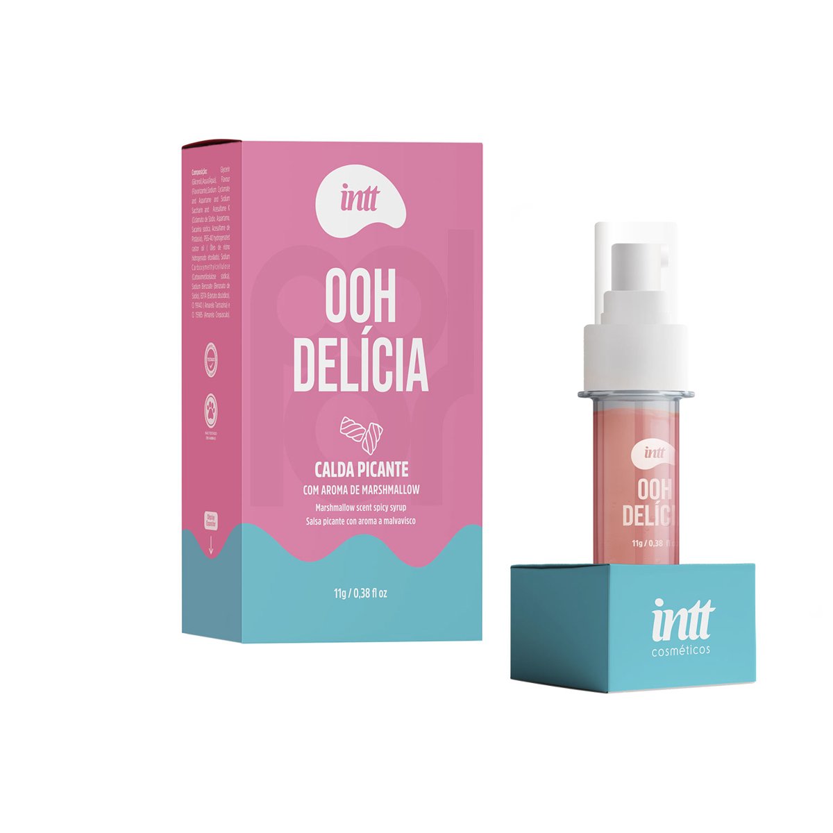 Ooh Delicia Calda Picante Beijável Sabor Marshmallow