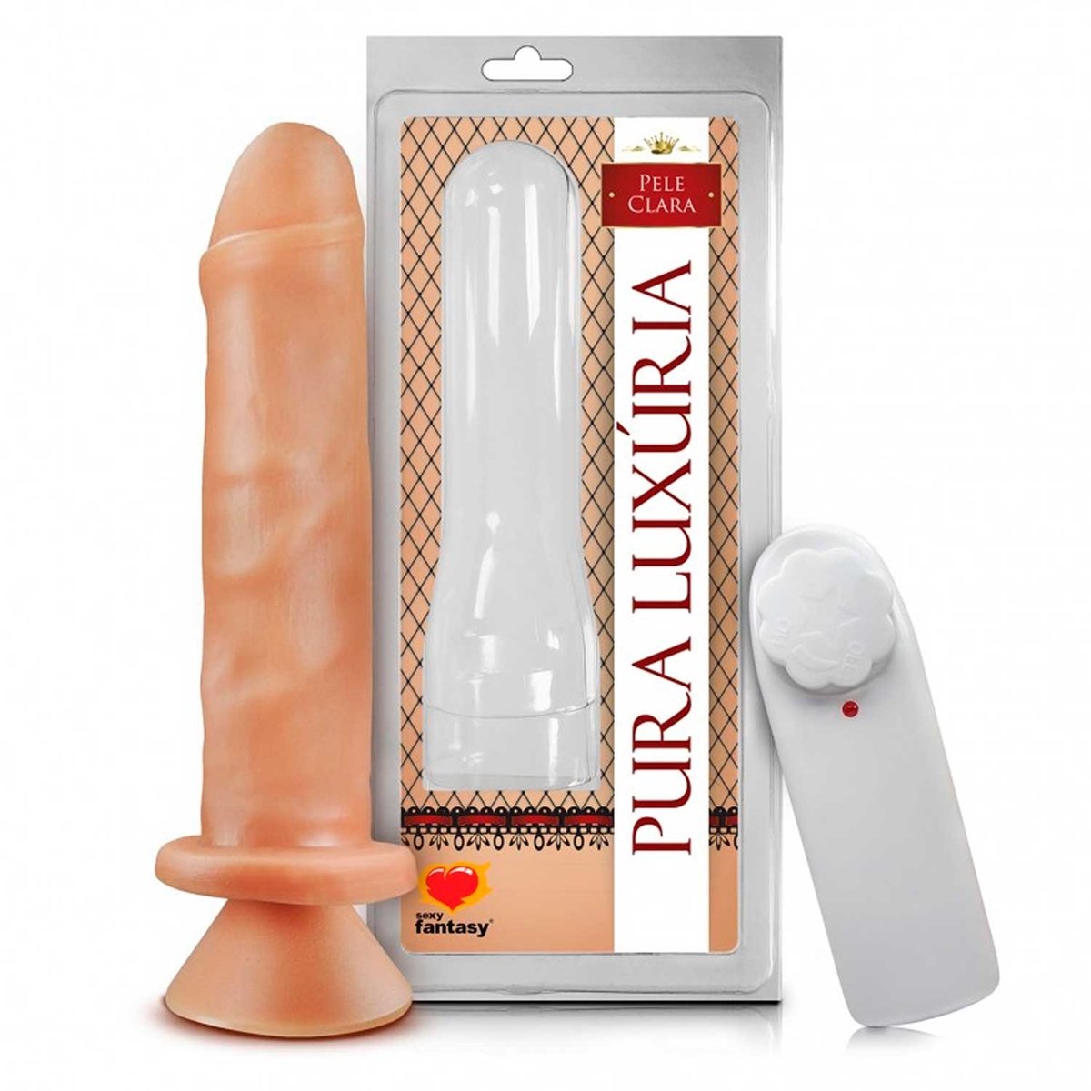 PÊNIS REALISTICO COM VIBRO E VENTOSA - 15,3 X 4CM, Sexy Fantasy PÊNIS REALISTICO COM VIBRO E VENTOSA - 15,3 X 4CM, Sexy Fantasy - vista adicional - Butique Bella