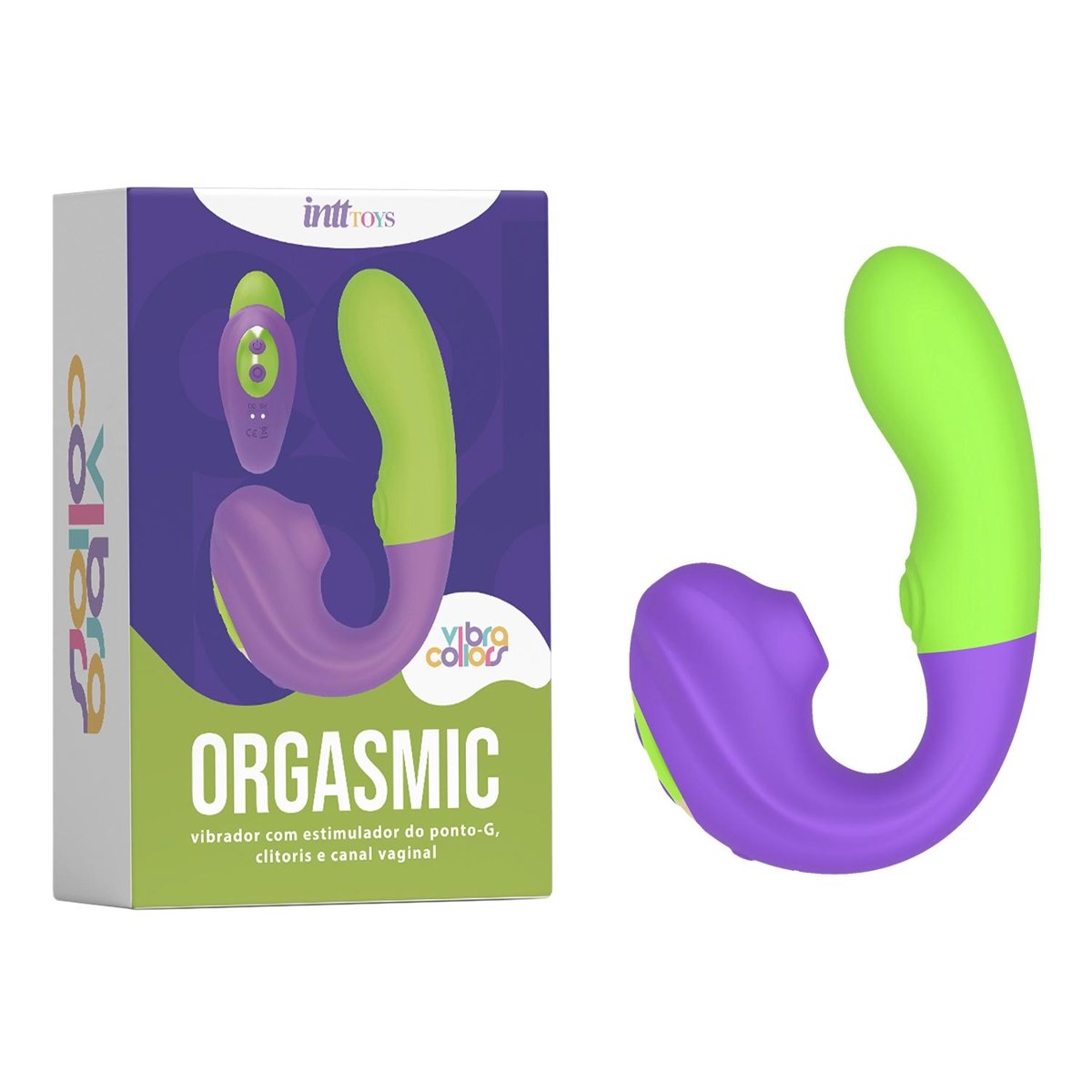 ORGASMIC - ESTIMULADOR DE CLITÓRIS, PONTO G E VAGINA -  NUDE, Intt - vista adicional - Butique Bella