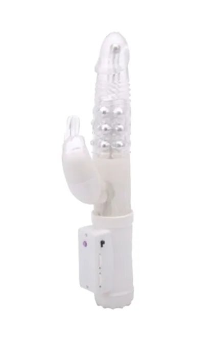 VIBRADOR ROTATIVO JACK RABBIT - BRANCO - Butique Bella