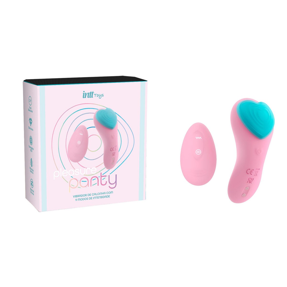 PLEASURE PANTY - CALCINHA VIBRATÓRIA 9 COM VIBRAÇÕES, Intt - vista adicional - Butique Bella