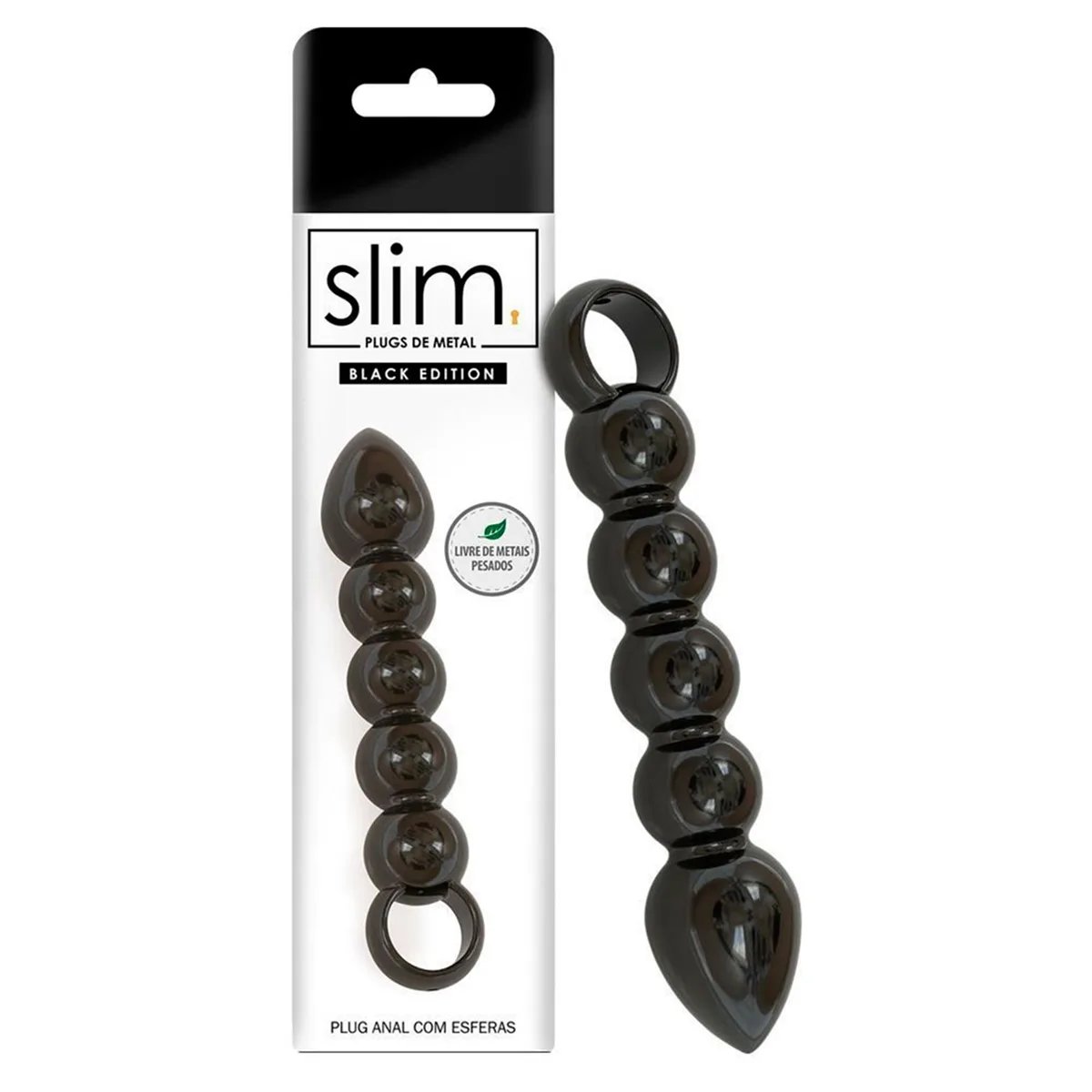 PLUG ANAL COM ESFERAS - BLACK EDITION, Sexy Fantasy - Butique Bella