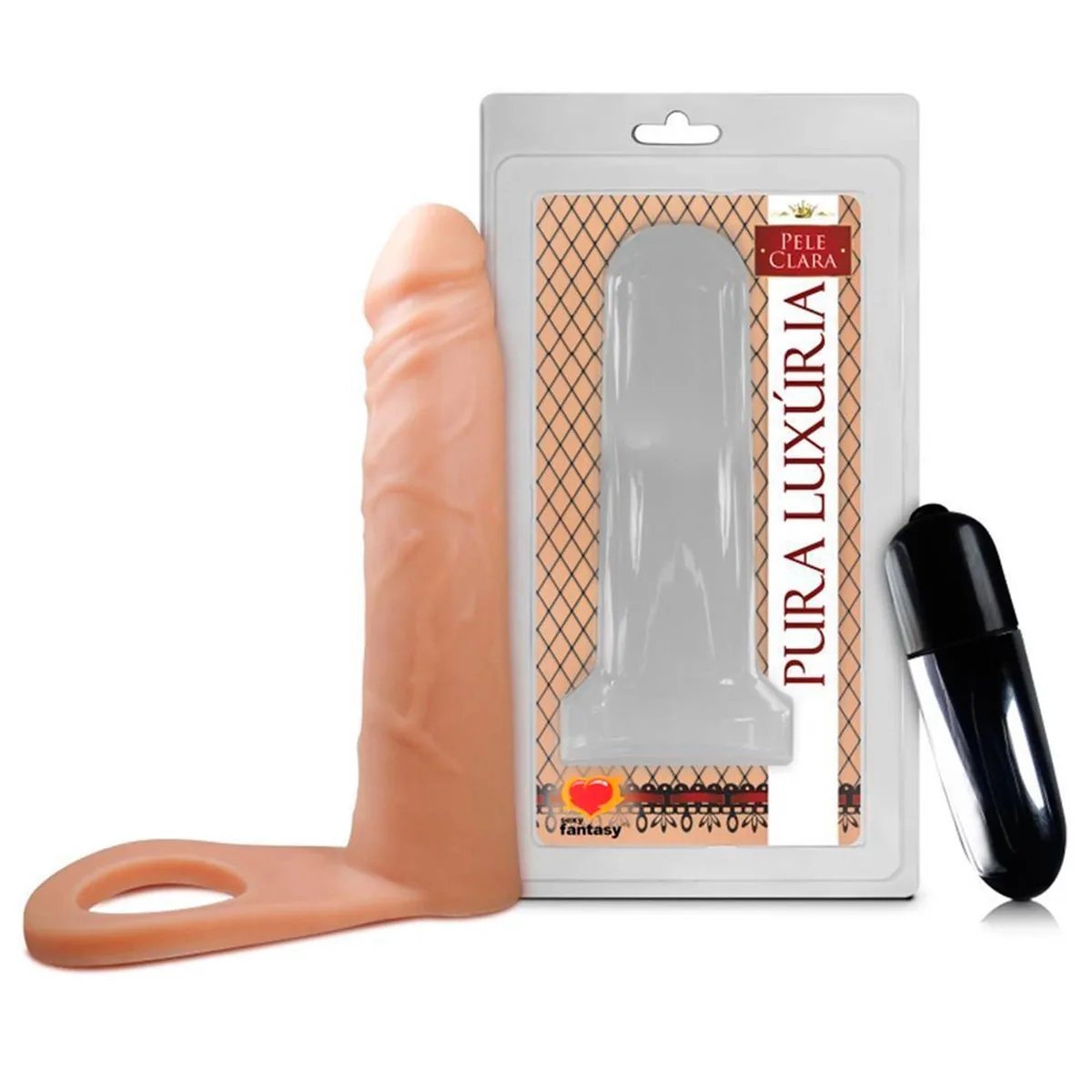 ANEL COMPANHEIRO COM VIBRO 16 X 3,8CM 16CM, Sexy Fantasy - Butique Bella