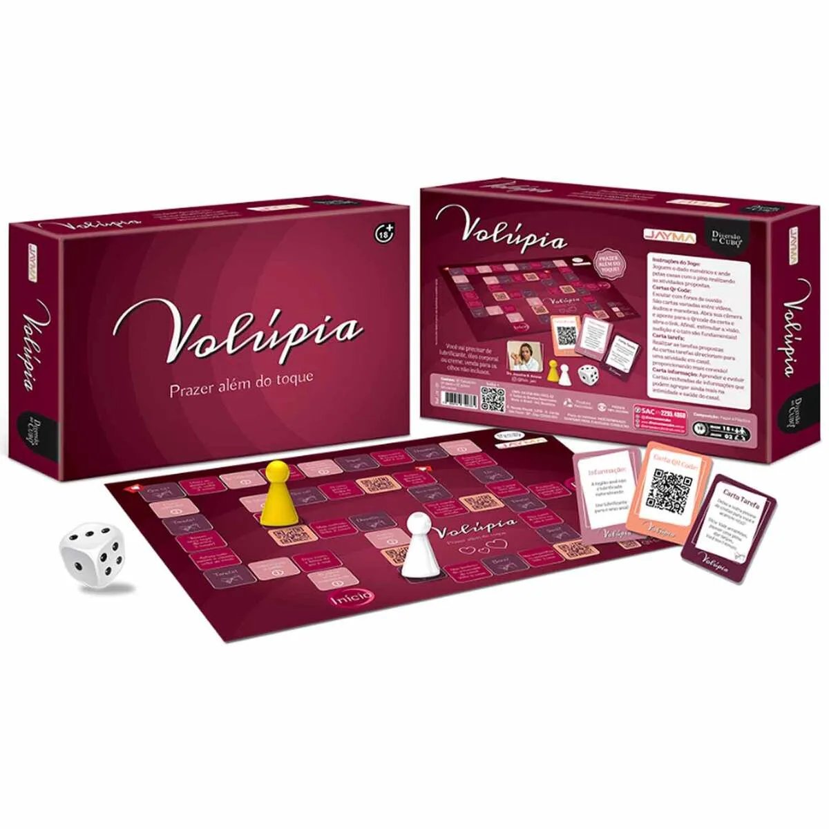 JOGO ERÓTICO DE CARTAS E TABULEIRO - VOLUPIA, Adão e Eva - Butique Bella