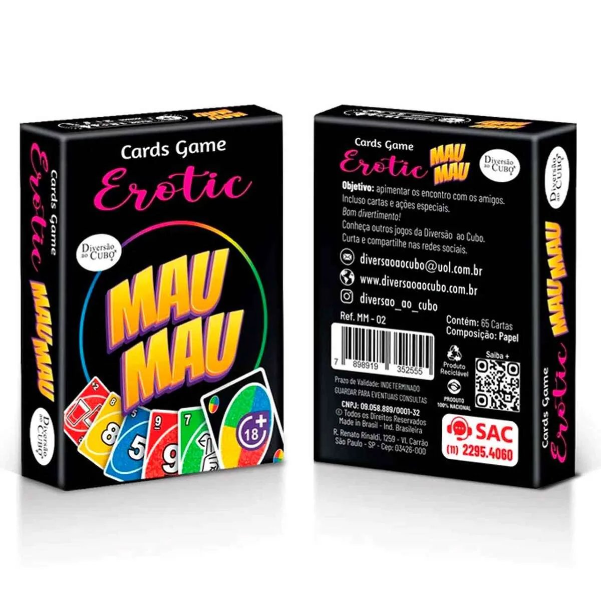 Jogo de Cartas UNO Erótico