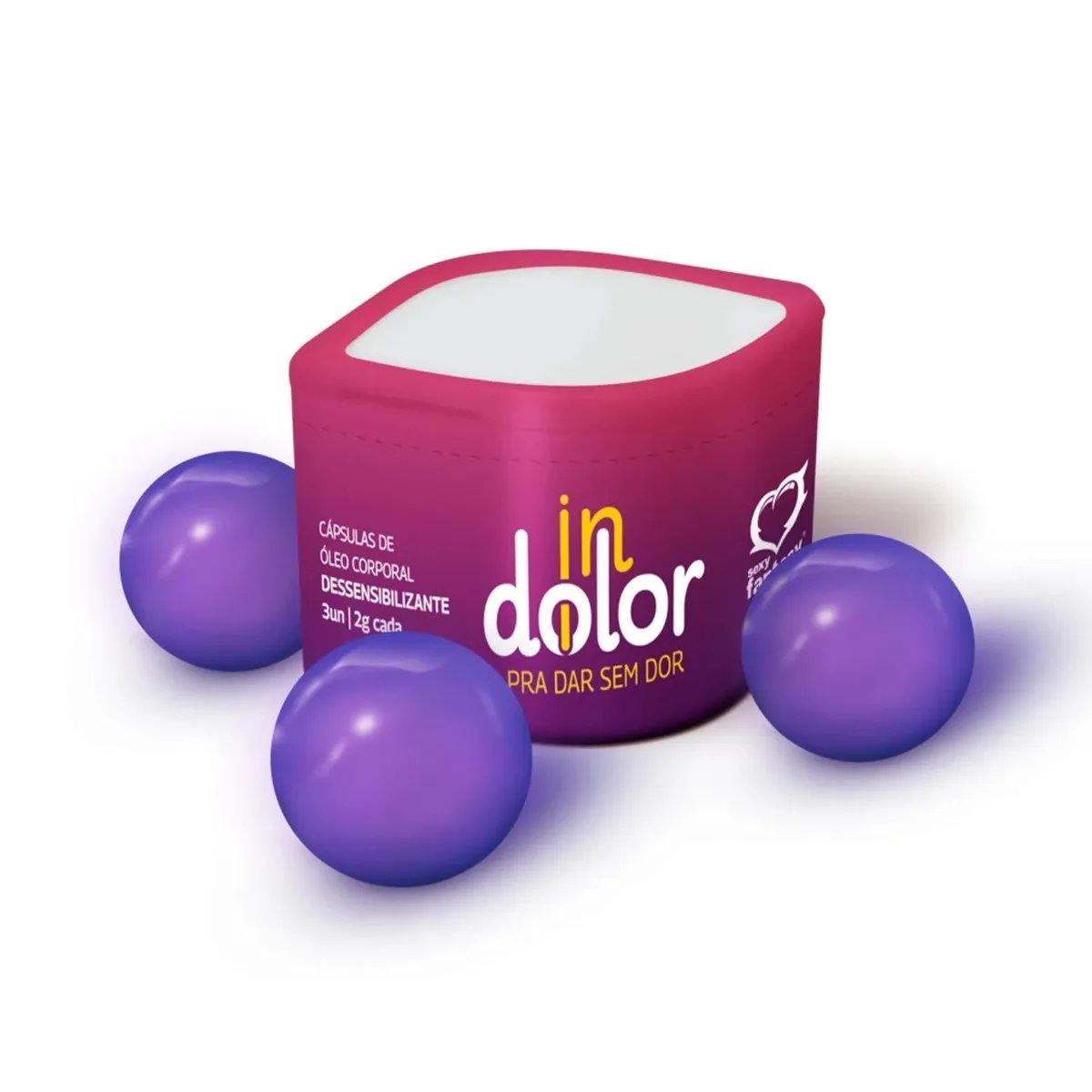 BOLINHA INDOLOR CÁPSULA DESSENSIBILIZANTE  - 3 UNIDADES - Butique Bella