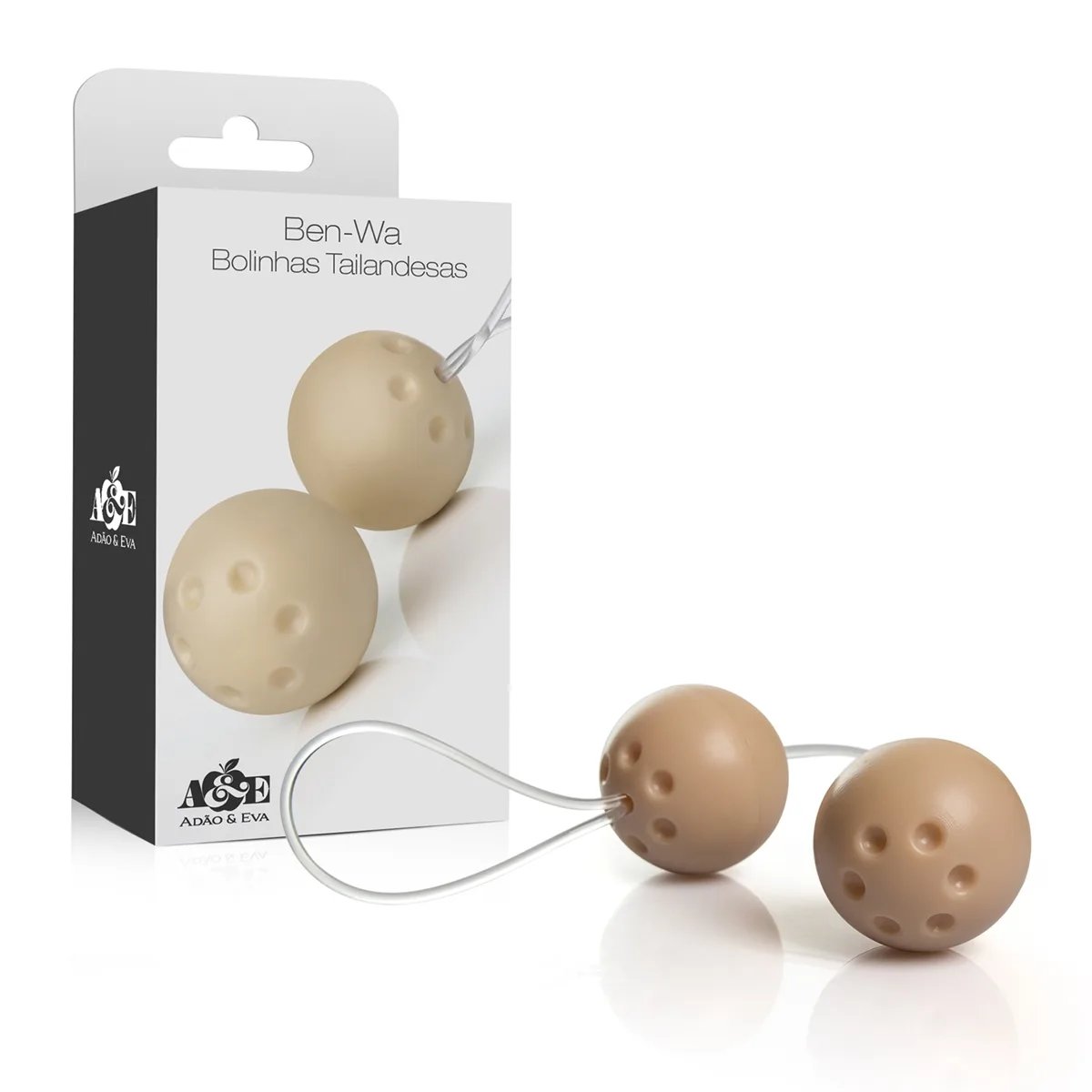 CONJUNTO 2 BOLAS BEN WA - MARFIM, Adão e Eva - Butique Bella