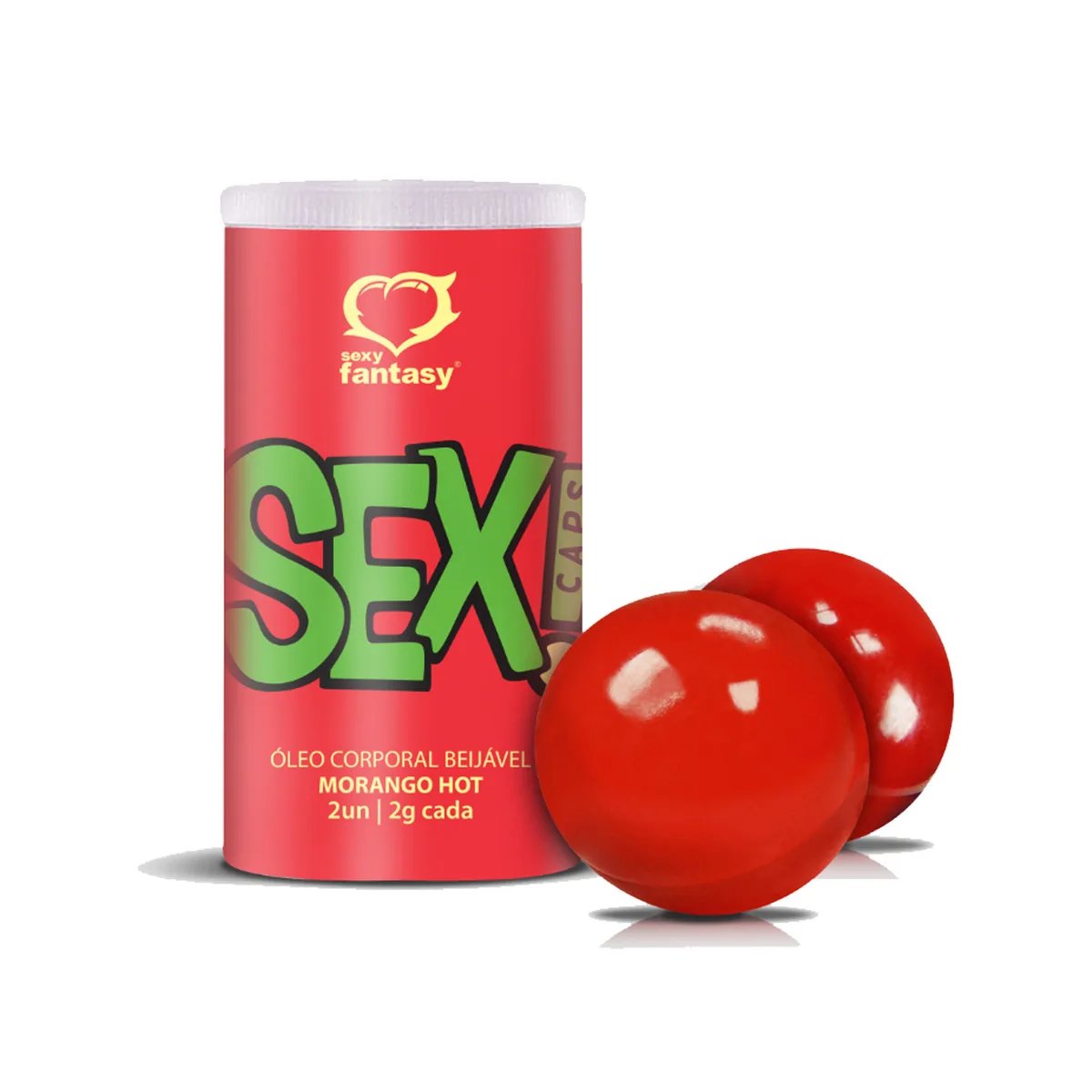 BOLINHAS EXPLOSIVAS BEIJÁVEIS SEX MORANGO, Sexy Fantasy - Butique Bella
