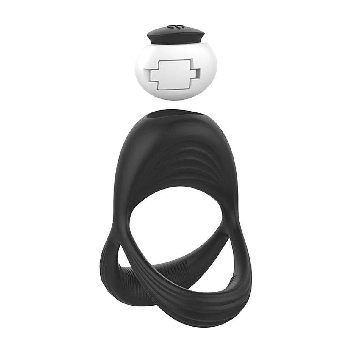ANEL PENIANO DUPLO (ESCROTO) COM VIBRO, Importado - Butique Bella