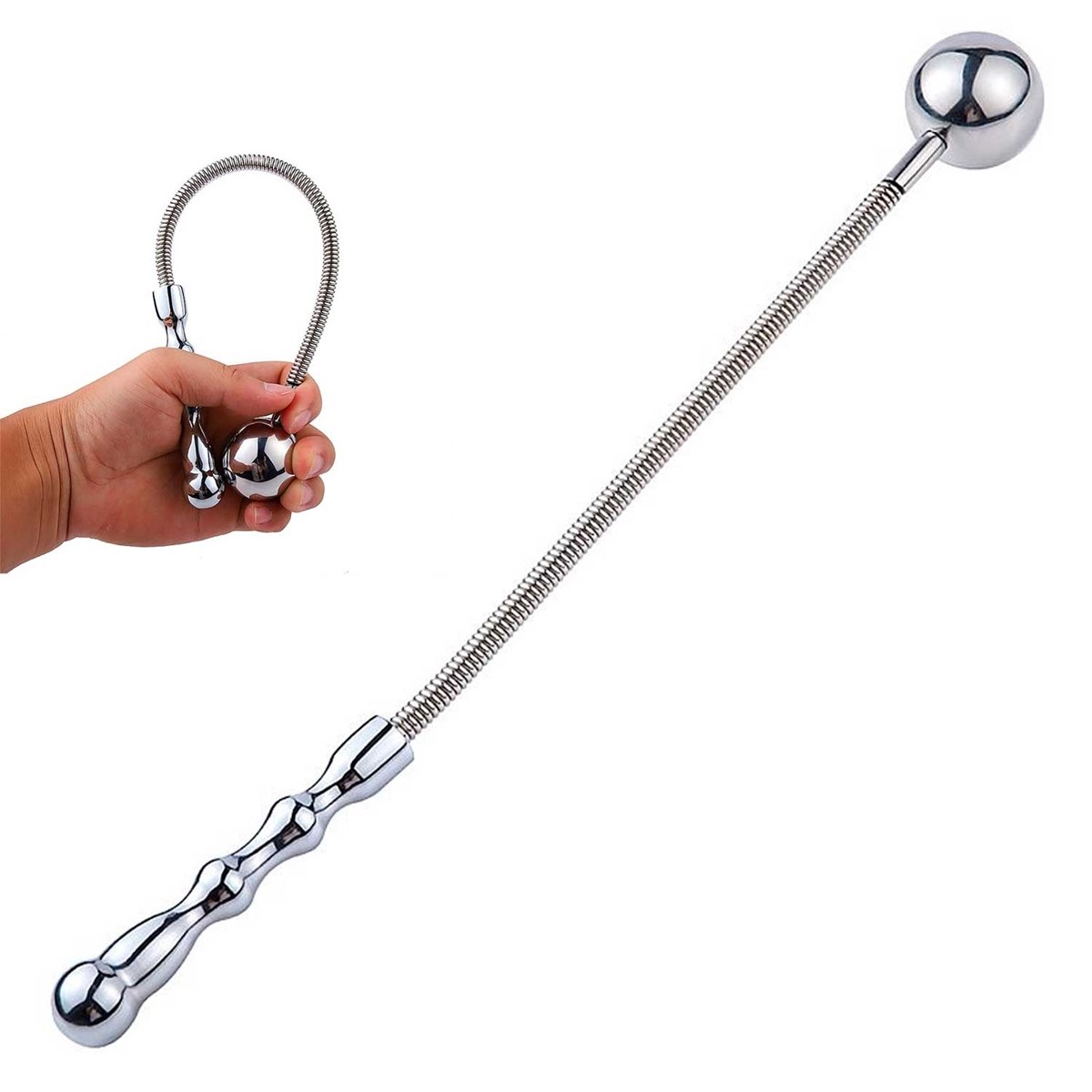 Chicote de Aço Bola para Spanking
