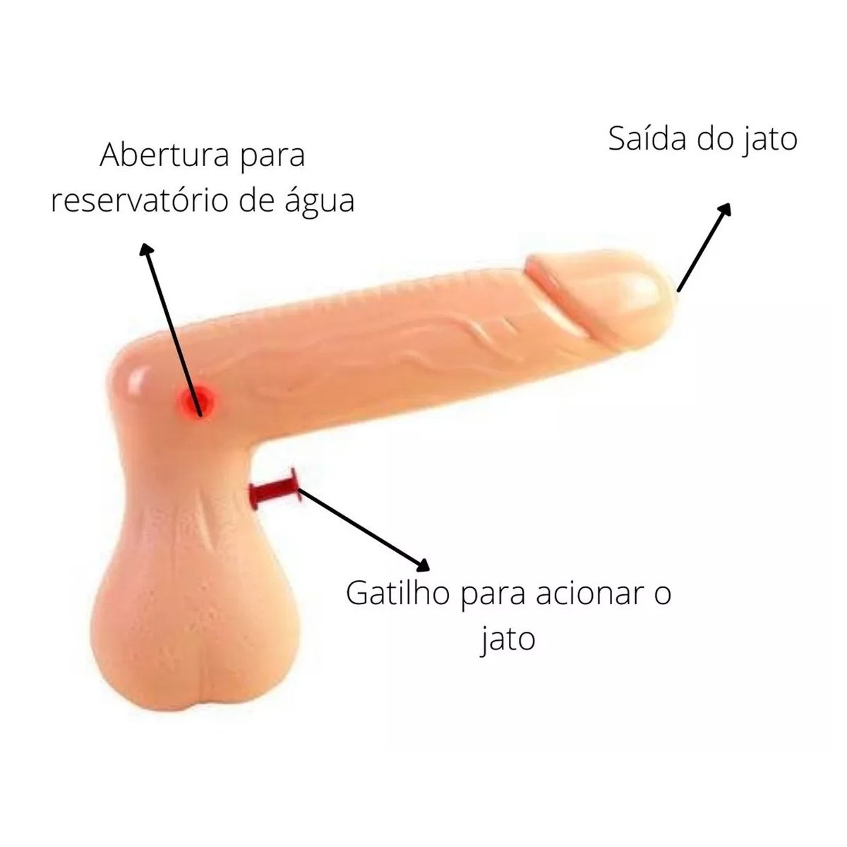 Pistola de Água Formato de Pênis