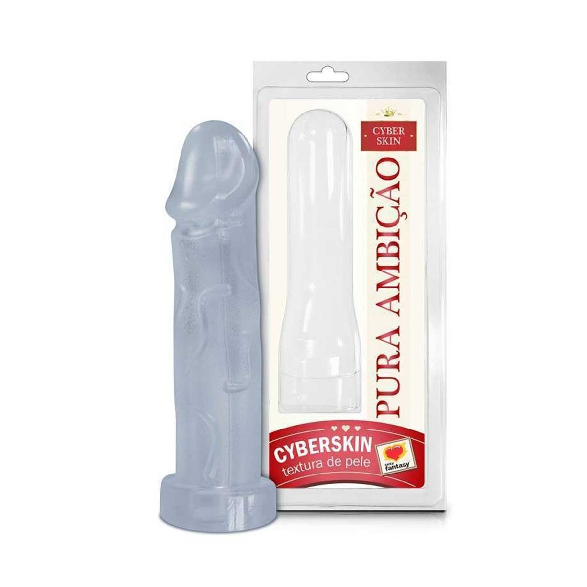 Capa Peniana em CyberSkin - Incolor - 17x4,5cm