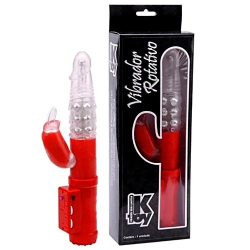 VIBRADOR ROTATIVO JACK RABBIT - VERMELHO VIBRADOR ROTATIVO JACK RABBIT - VERMELHO - Butique Bella