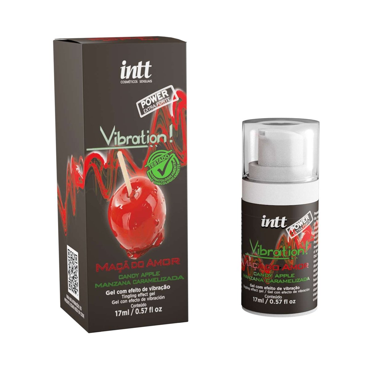 Vibration Maça do Amor - Vibrador Liquído Beijável 17g