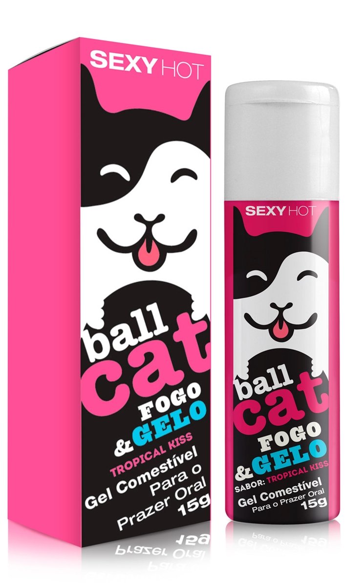 BALL CAT - GEL COMESTÍVEL FOGO E GELO - TROPICAL KISS - 15G, Adão e Eva - Butique Bella