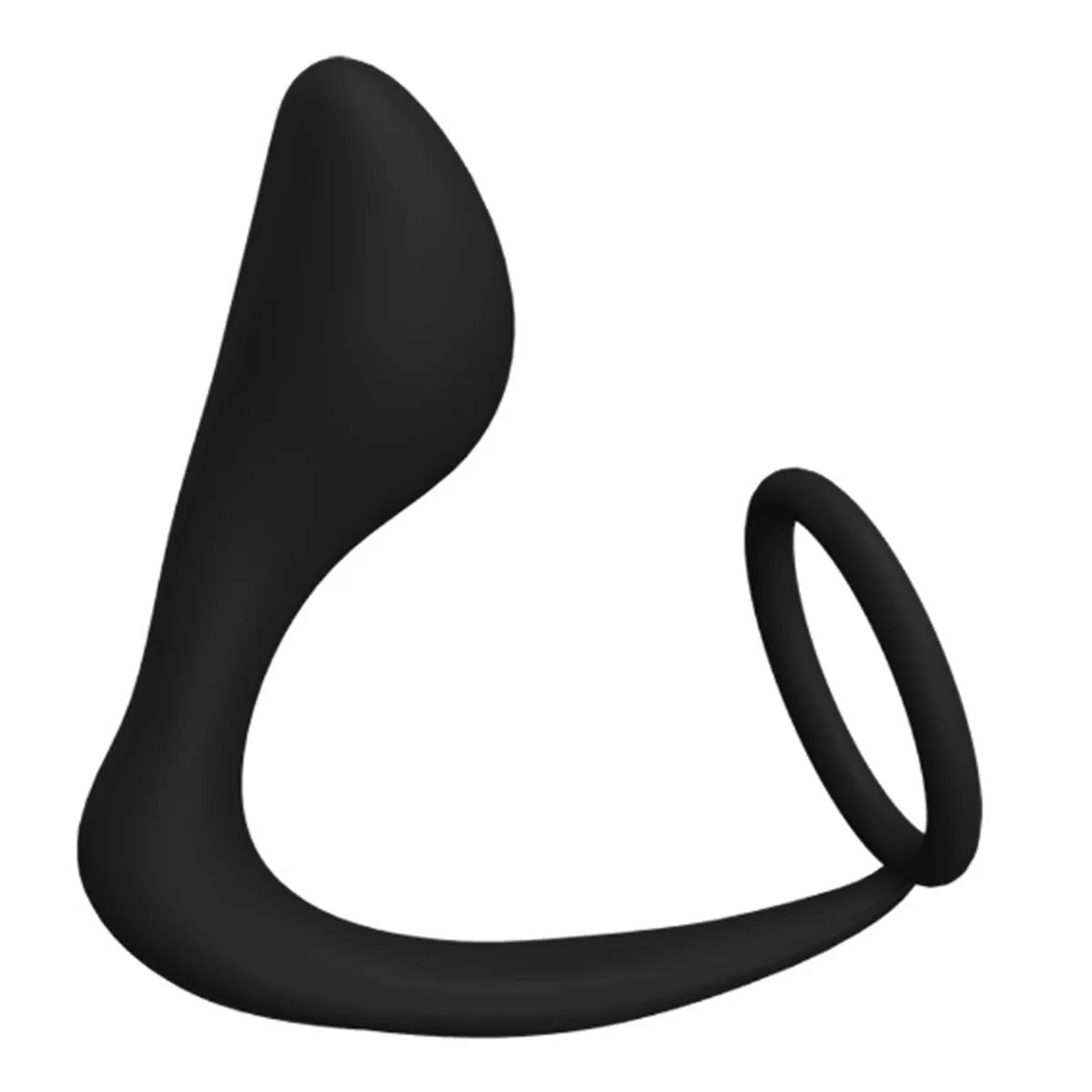 ANEL PENIANO EM SILICONE COM PLUG ANAL, Importado - Butique Bella
