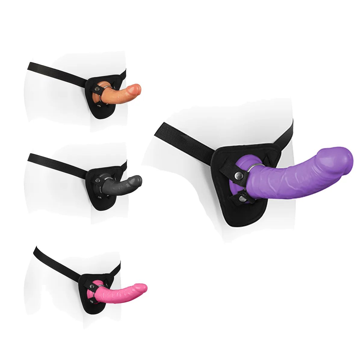 Strap-On Cinta Ajustável com Pênis Realístico