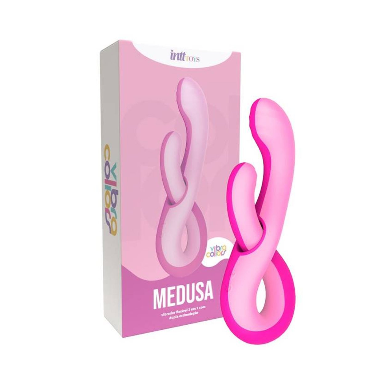 Vibrador 2 em 1 com Dupla Estimulação - Medusa